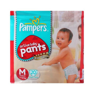 Pampers Pants Medium Baby Diapers (7-12Kgs)