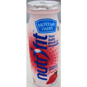 Mother Dairy Nutrifit Flavoured Milk (Strawberry)