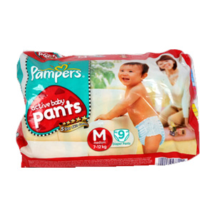 Pampers Pants Medium Baby Diapers (7-12Kgs)