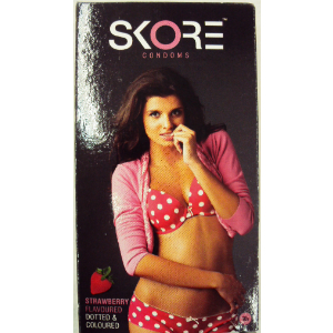 Skore Condoms Strawberry Flavoured