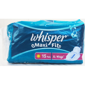 Whisper Maxi Fit Sanitary Pads (XL Wings)