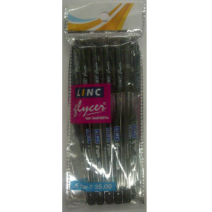 Linc Glycer Black Ball Pen (Pack of 5)