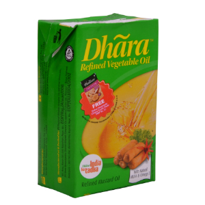Dhara Refined Vegetable Oil&nbsp;1-LTR