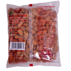 Nutty Gritties Raw Almonds Regular&nbsp;250-GMS
