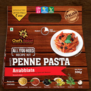 Arrabiata Penne Pasta - All you need recipe Kits
