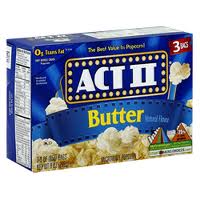 Act II Microwave Popcorn Butter