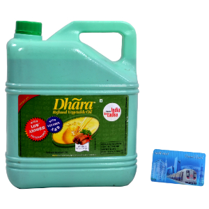 Dhara Refined Vegetable Oil&nbsp;5-LTR