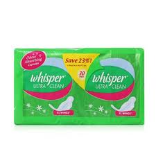 Whisper Ultra Clean XL Wings Sanitary Pads