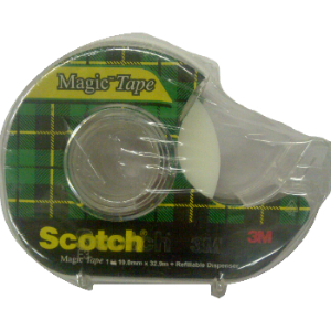 Scotch Magic Tape(19mm X 32.9m) + Dispenser