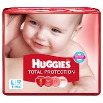 Huggies Total Protection - Large (8-14Kgs)