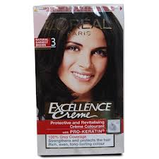 Loreal  Paris Excellence Hair Color Shade No.3 Darkest Brown