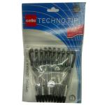 Cello Techno Tip Black Ball Pen (Pack of 10)&nbsp;1-No