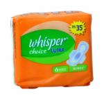 Whisper Choice Ultra Wings Sanitary Pads&nbsp;6-Number