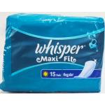 Whisper Maxi Fit Snaitary Pads&nbsp;15-No.s